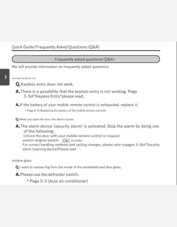 suzuki escudo 2022-2023 owners manual in english